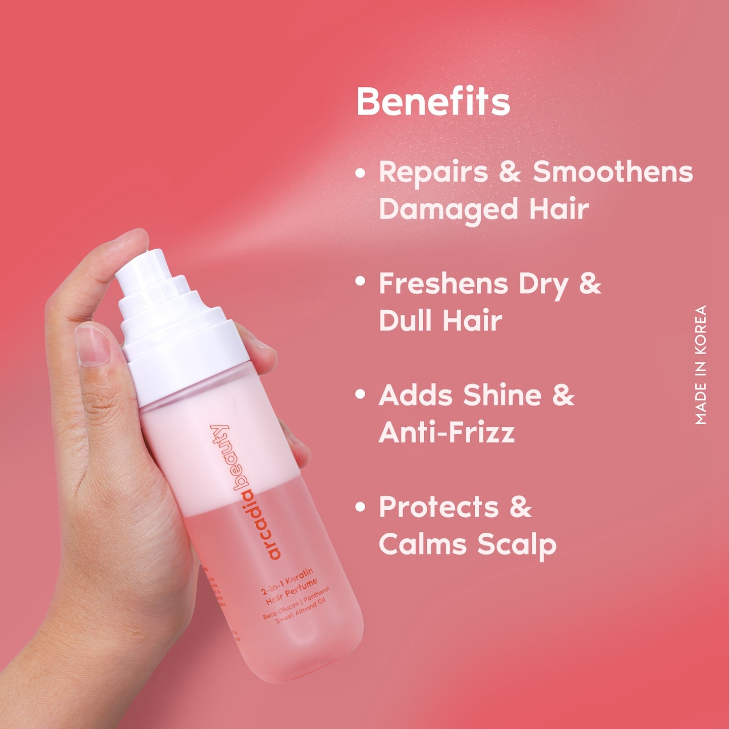 Arcadia Beauty 2-in-1 Keratin Hair Perfume 100ml